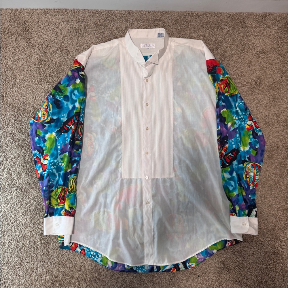 J.C Collection Attracting attention men’s shirt. Sz XL